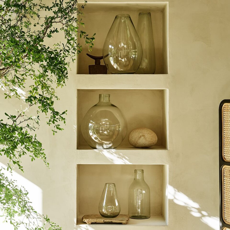 Pure Recycled Glass Vases West Elm Australia